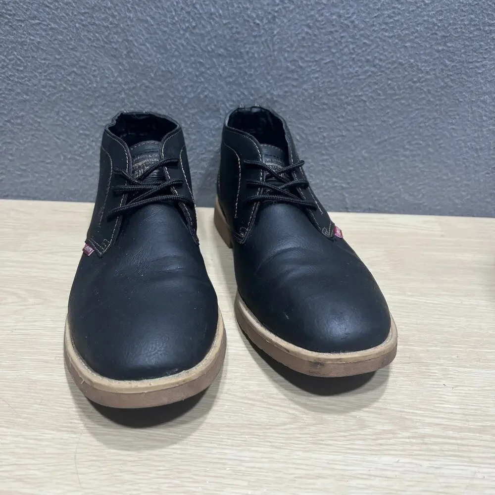 Levi’s Sonoma Wax Chukka Comfort Boot Black Mens Size 9